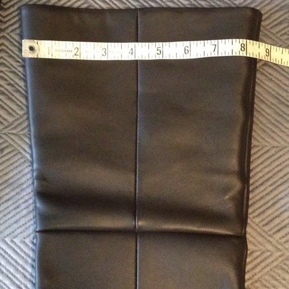 Zara 6.5 eu 37 brown leather high heel over the knee boots - Picture 9 of 13